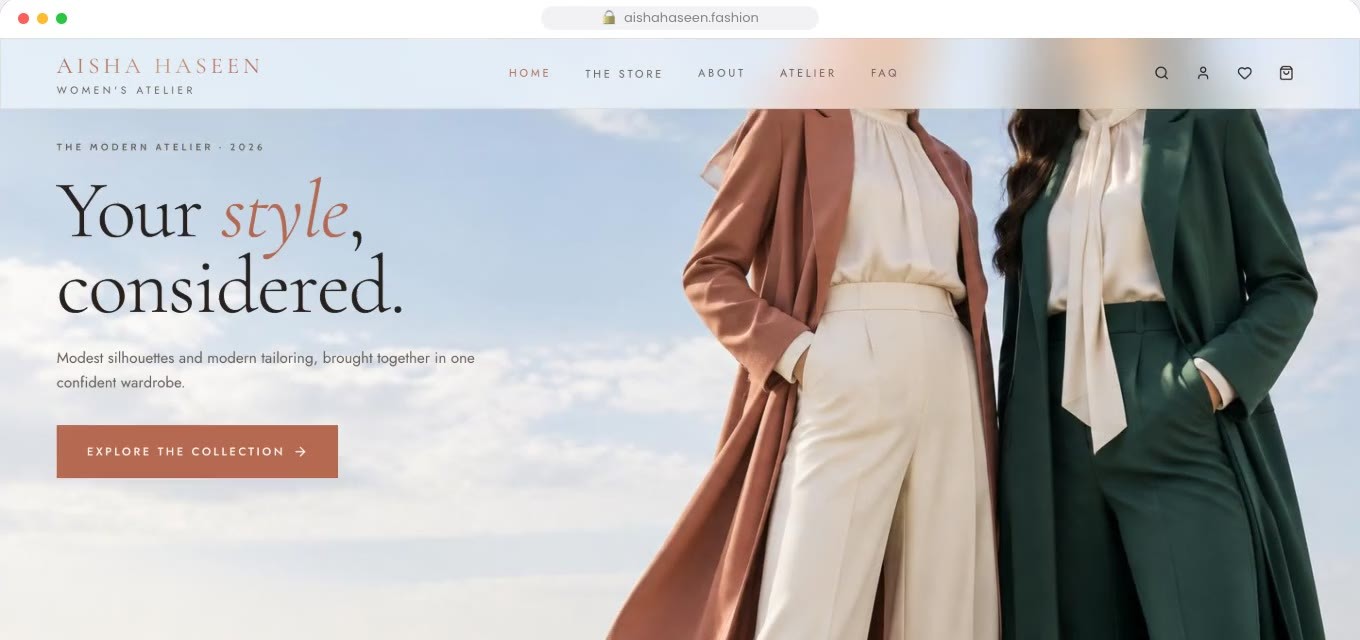 Aisha Haseen: Your style, considered.
